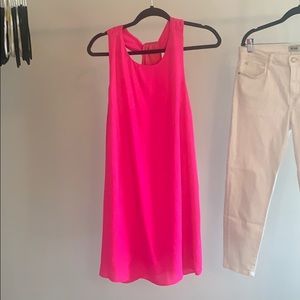 Hot pink dress